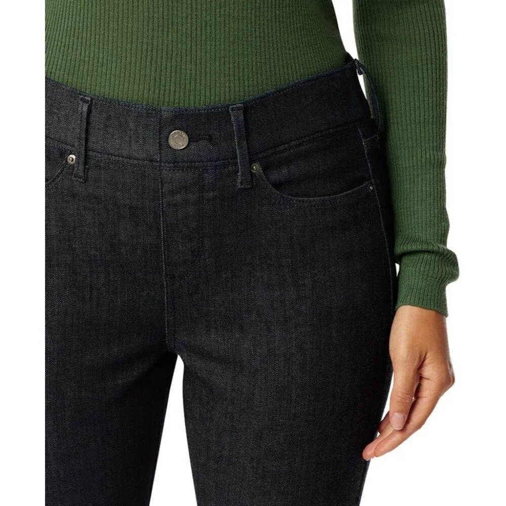 Womens Skinny Jeans Super Stretch Pull-On Tummy-Slimming Plus Size 18